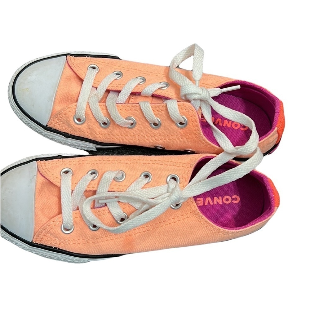 CONVERSE NEON ORANGE SNEAKERS size 1
